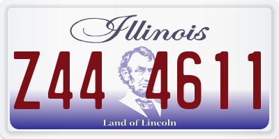 IL license plate Z444611