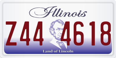 IL license plate Z444618