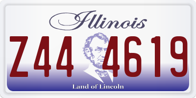 IL license plate Z444619