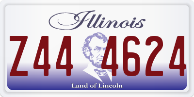 IL license plate Z444624