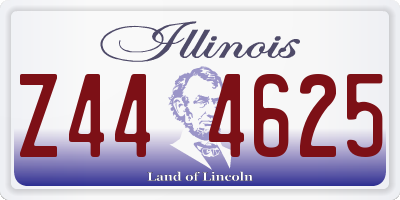 IL license plate Z444625