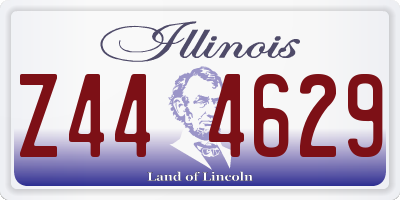 IL license plate Z444629