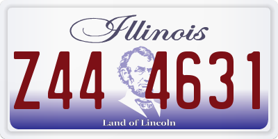 IL license plate Z444631