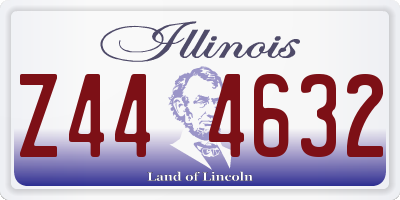 IL license plate Z444632