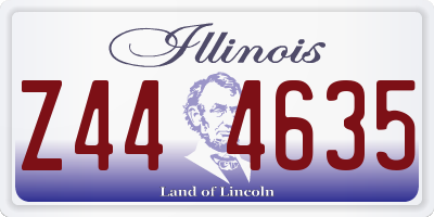 IL license plate Z444635