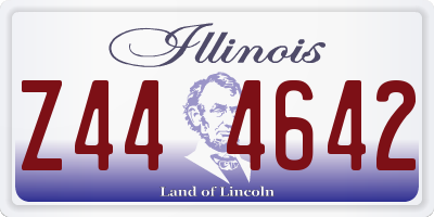 IL license plate Z444642