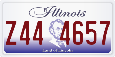 IL license plate Z444657
