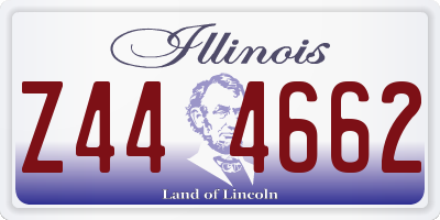 IL license plate Z444662
