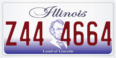 IL license plate Z444664
