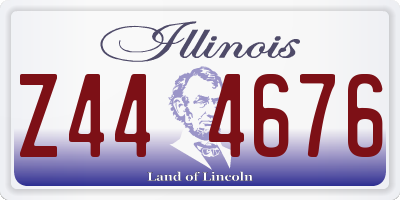 IL license plate Z444676