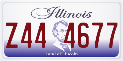 IL license plate Z444677