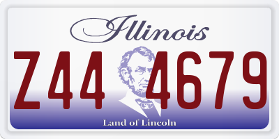 IL license plate Z444679
