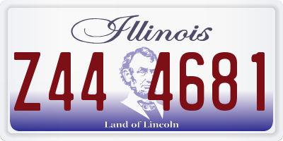 IL license plate Z444681