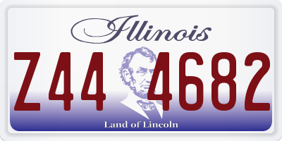 IL license plate Z444682