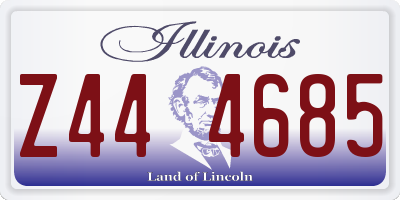 IL license plate Z444685