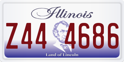 IL license plate Z444686