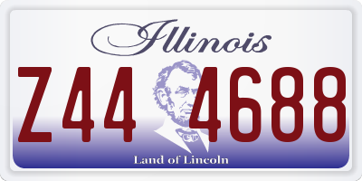 IL license plate Z444688