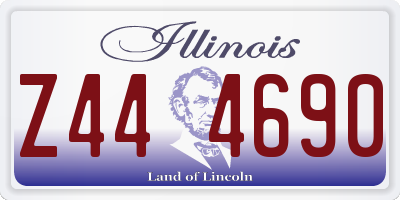 IL license plate Z444690