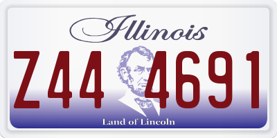 IL license plate Z444691