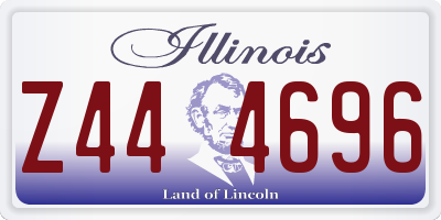 IL license plate Z444696