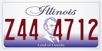 IL license plate Z444712