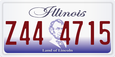 IL license plate Z444715