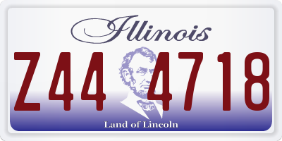 IL license plate Z444718