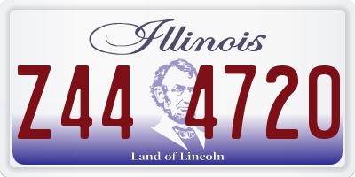 IL license plate Z444720