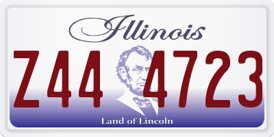 IL license plate Z444723