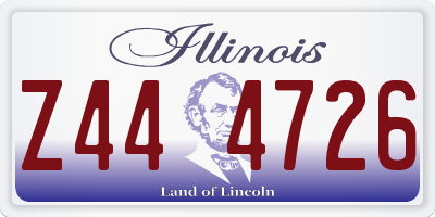 IL license plate Z444726