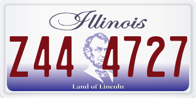 IL license plate Z444727