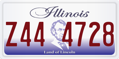 IL license plate Z444728