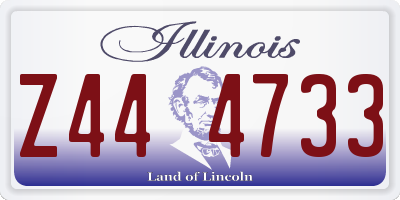 IL license plate Z444733