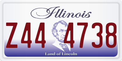 IL license plate Z444738