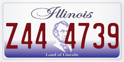 IL license plate Z444739