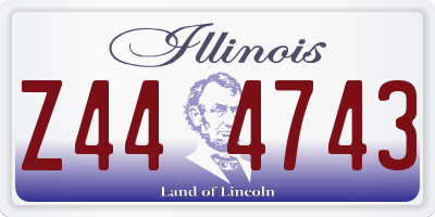 IL license plate Z444743