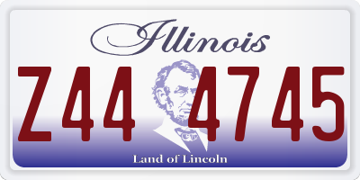 IL license plate Z444745