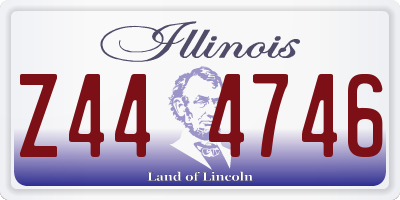 IL license plate Z444746
