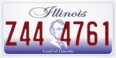 IL license plate Z444761
