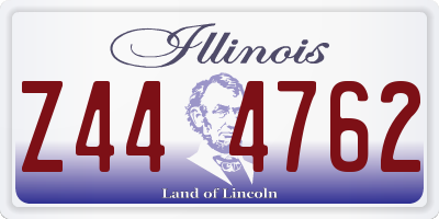 IL license plate Z444762
