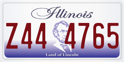 IL license plate Z444765