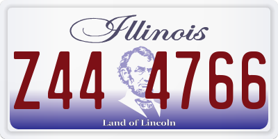 IL license plate Z444766