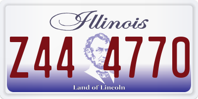 IL license plate Z444770