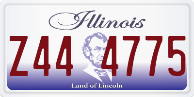 IL license plate Z444775