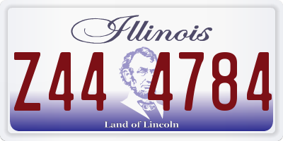 IL license plate Z444784