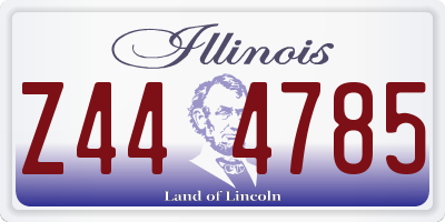 IL license plate Z444785