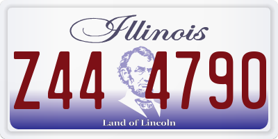 IL license plate Z444790