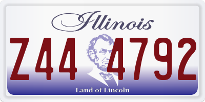 IL license plate Z444792
