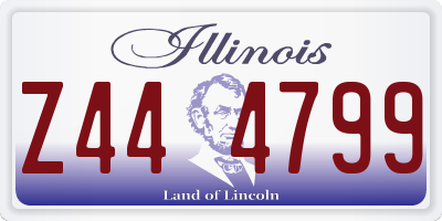 IL license plate Z444799