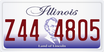 IL license plate Z444805